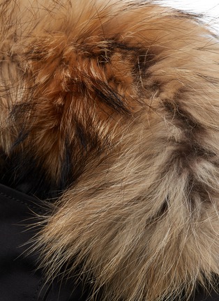  - 49WINTERS - 'Draycott' raccoon fur hooded bomber jacket