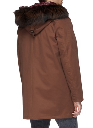 Back View - Click To Enlarge - 49WINTERS - 'The Parka' two-in-one fox fur hooded parka and down puffer jacket