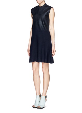 Figure View - Click To Enlarge - 3.1 PHILLIP LIM - Lacquer bodice knit dress