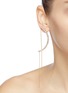 Figure View - Click To Enlarge - JOOMI LIM - Mismatched faux pearl Swarovski crystal arch earrings