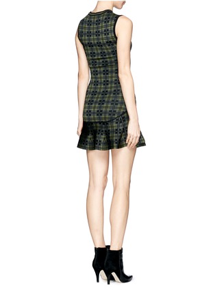 Back View - Click To Enlarge - TORN BY RONNY KOBO - Drop waist plaid dress