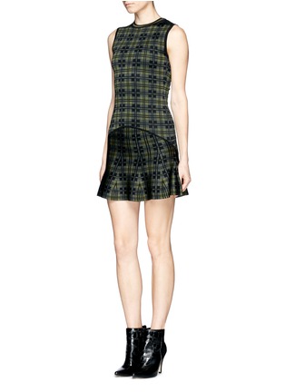 Figure View - Click To Enlarge - TORN BY RONNY KOBO - Drop waist plaid dress