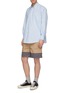 Figure View - Click To Enlarge - MARNI - Roll cuff colourblock patchwork shorts