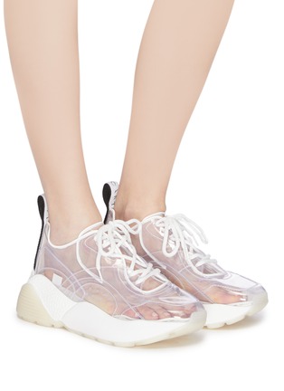 Figure View - Click To Enlarge - STELLA MCCARTNEY - 'Eclypse' clear chunky outsole sneakers