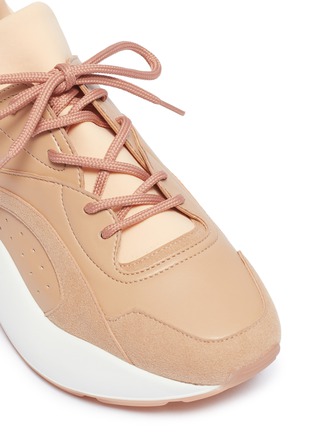 Detail View - Click To Enlarge - STELLA MCCARTNEY - 'Eclypse' chunky outsole faux suede and leather sneakers