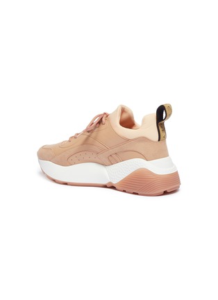  - STELLA MCCARTNEY - 'Eclypse' chunky outsole faux suede and leather sneakers