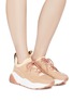 Figure View - Click To Enlarge - STELLA MCCARTNEY - 'Eclypse' chunky outsole faux suede and leather sneakers