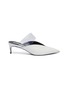 Main View - Click To Enlarge - STELLA MCCARTNEY - 'Monogram' clear strap faux leather mules