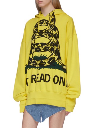 Front View - Click To Enlarge - VETEMENTS - 'Snake' slogan graphic print oversized unisex hoodie