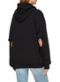 Back View - Click To Enlarge - VETEMENTS - Cutout sleeve unisex zip hoodie