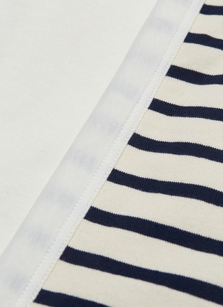  - JW ANDERSON - Stripe knit panel patchwork T-shirt