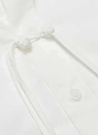  - YOHJI YAMAMOTO - Fringe knot sleeveless shirt