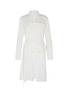 Main View - Click To Enlarge Main View - Click To Enlarge - Yohji Yamamoto - Belted linen bustier panel asymmetric shirt