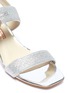 Detail View - Click To Enlarge - SOPHIA WEBSTER - 'Arlo' jewelled buckle glitter sandals
