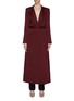 Main View - Click To Enlarge - ROLAND MOURET - 'Heathcoat' belted cutout drape back coat
