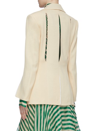 Back View - Click To Enlarge - ROLAND MOURET - 'Moorehead' cutout back split cuff blazer