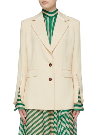 Main View - Click To Enlarge - ROLAND MOURET - 'Moorehead' cutout back split cuff blazer