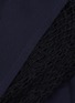 Detail View - Click To Enlarge - ROLAND MOURET - 'Fort' cape lace panel sleeve tie V-neck dress