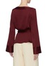 Back View - Click To Enlarge - ROLAND MOURET - 'Pilar' tie waist silk pussybow blouse