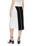 Back View - Click To Enlarge - ROLAND MOURET - 'Glen' colourblock panelled knit skirt