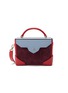Main View - Click To Enlarge - MANU ATELIER - 'Bold Combo' micro colourblock leather and suede box bag