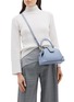 Figure View - Click To Enlarge - MANU ATELIER - 'Demi' leather crossbody satchel