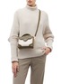 Figure View - Click To Enlarge - MANU ATELIER - 'Bold Combo' micro colourblock suede panel leather crossbody bag