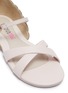 Detail View - Click To Enlarge - SOPHIA WEBSTER - 'Evangeline Junior' angel wing appliqué leather kids sandals