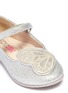 Detail View - Click To Enlarge - SOPHIA WEBSTER - 'Bibi Butterfly Mini' appliqué glitter toddler Mary Jane flats