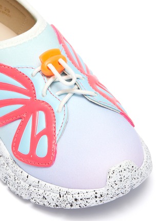 Detail View - Click To Enlarge - SOPHIA WEBSTER - 'Fly-Bi Mini' butterfly appliqué slip-on kids sneakers