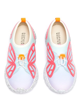Figure View - Click To Enlarge - SOPHIA WEBSTER - 'Fly-Bi Mini' butterfly appliqué slip-on kids sneakers