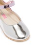 Detail View - Click To Enlarge - SOPHIA WEBSTER - 'Chiara' butterfly appliqué metallic leather toddler Mary Jane flats