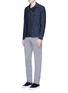 Figure View - Click To Enlarge - JAMES PERSE - Cotton-cashmere thermal Henley T-shirt