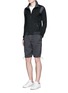 Figure View - Click To Enlarge - JAMES PERSE - Stretch poplin mountaineering shorts