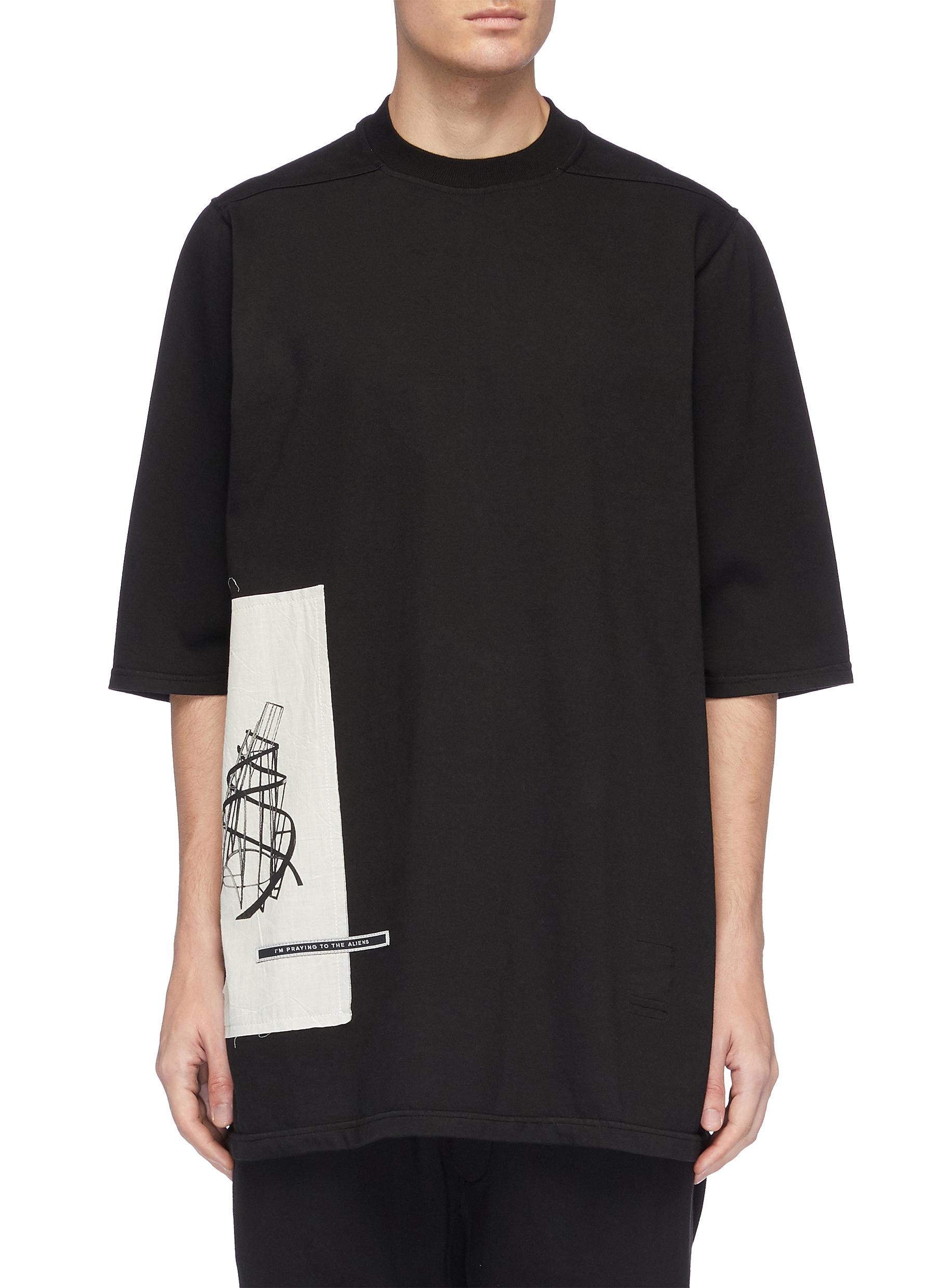 RICK OWENS DRKSHDW PATCH LEVEL TEE