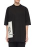 Main View - Click To Enlarge - RICK OWENS DRKSHDW - Graphic patch oversized T-shirt