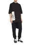 Figure View - Click To Enlarge - RICK OWENS DRKSHDW - Graphic patch oversized T-shirt