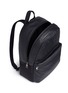  - NEIL BARRETT - Thunderbolt embossed leather backpack