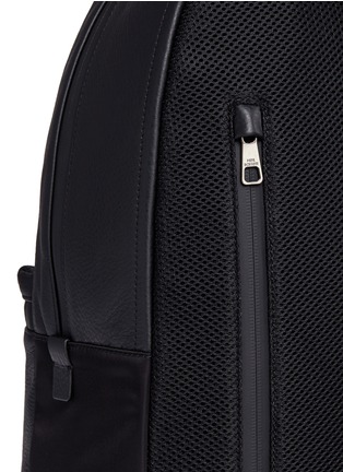  - NEIL BARRETT - Thunderbolt embossed leather backpack