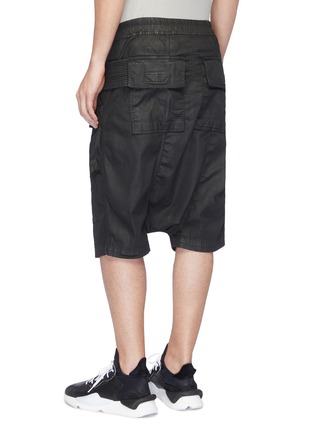 Back View - Click To Enlarge - RICK OWENS DRKSHDW - 'Creatch' drop crotch cargo shorts