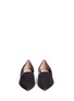Front View - Click To Enlarge - NICHOLAS KIRKWOOD - 'Casati' faux pearl heel suede loafers