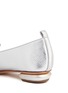 Detail View - Click To Enlarge - NICHOLAS KIRKWOOD - 'Beya' metal heel metallic leather skimmer loafers