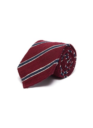 Main View - Click To Enlarge - DRAKE'S - Stripe silk tie