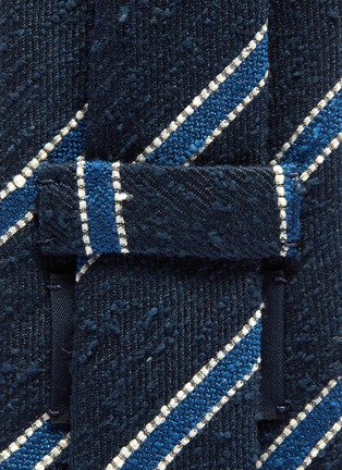 Detail View - Click To Enlarge - DRAKE'S - Stripe silk tie