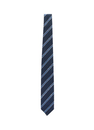 Figure View - Click To Enlarge - DRAKE'S - Stripe silk tie
