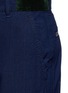 Detail View - Click To Enlarge - SACAI - Velvet trim cotton pants