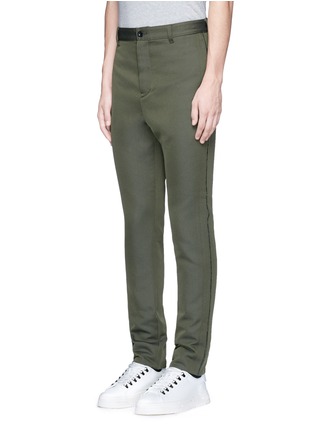 Front View - Click To Enlarge - SACAI - Raw side seam military pants
