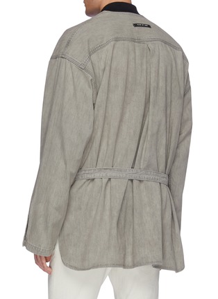 Back View - Click To Enlarge - FEAR OF GOD - Belted denim kimono jacket