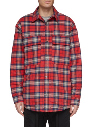 Main View - Click To Enlarge - FEAR OF GOD - Tartan plaid flannel shirt jacket