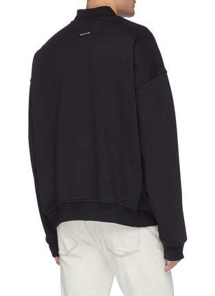 Back View - Click To Enlarge - FEAR OF GOD - Front pocket Henley sweatshirt